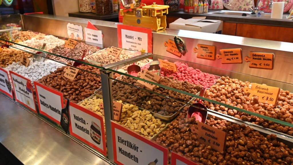 Almonds at Christmas Market